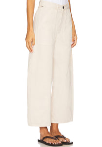 Ayla Cargo Crop Pale Stone