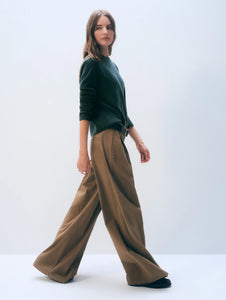 Cashmere Waffle Sweatshirt Juniper Green