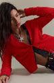 School Girl Cardi Cherry Pop