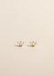 White Opal Crown Stud