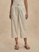 Ellison Crop Wide Leg 24" Birch Marl