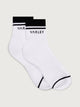 Lenni Half Crew Sock Black/White