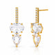 CZ Stick Post Drop Earring