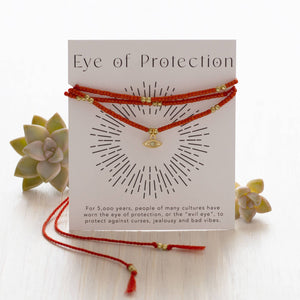 Eye of Protection Gift Wrap Bracelet: Rusty Orange