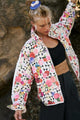 Pippa Printed Packable Jacket in Trippy Floral