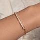 Paperclip Chain Bracelet with Baguette Details