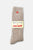 Embroidered Snow Socks: TAN + HEART
