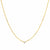 Gold Vermeil Chain with Single CZ Accent: Gold