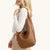Tom Zip Large Mahogany Pebble/Brushed Gold Red Zip
