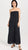 Linen Column Maxi Dress in New Navy