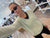 Cashmere Featherweight Neck Mint Green
