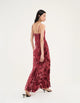 Santeria Maxi Dress Crimson Devore