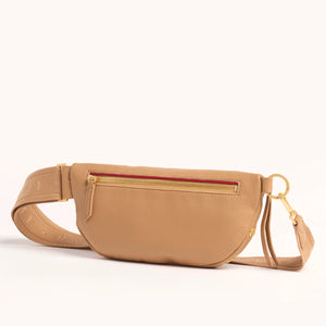 Charles Crossbody Medium Toast Tan Brushed Gold