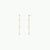 Gemstone Chain Drop Earring - Rose Quartz