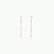 Gemstone Chain Drop Earring - Rose Quartz