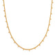 Tiny Dot Necklace: Gold