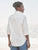 Eileen Relaxed Button-Up Shirt Textured White Flowers