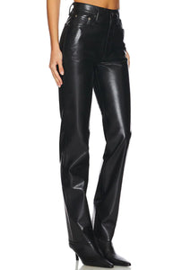 90's Pinch Waist Long in Leather Detox (Black)