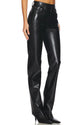 90's Pinch Waist Long in Leather Detox (Black)