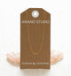 Heart Link Chain Necklace: Gold