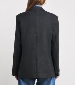 Ross Single Breasted Blazer Dark Heather Grey