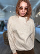 Miles Sweatshirt Washed White Leopard