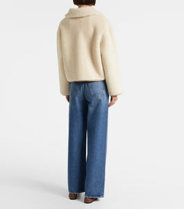 Amara Reversible Sand Sherpa Jacket
