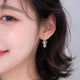 CZ Stick Post Drop Earring