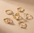 Gold Ring - Cascade Pear - White CZ: 6