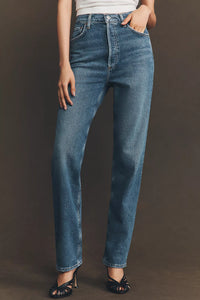 90's Pinch Waist Long in Overcast (Comfort Stretch)