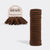 Recycled Fabric Seamless Hair Elastics 20pc Set - Chocolate