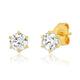 CZ Studs: Gold Vermeil