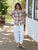 Eileen Relaxed Button-Up Shirt Brown Plaid