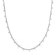 Tiny Dot Necklace: Silver