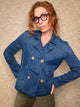 Mini Belfast Cropped English Peacoat 1984 Washed Blue
