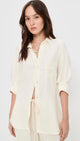 Kayla Shirt Portofino Twill Moonlight