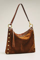 Kyle Large Cinnamon Suede Antique Gold