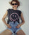 Cade Tee Smiley Washed Grey