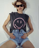 Cade Tee Smiley Washed Grey