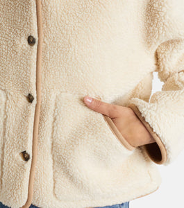 Amara Reversible Sand Sherpa Jacket