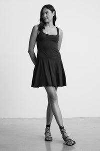 May Short Tank Dress Black