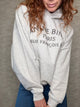 Harvey Sweatshirt Paris Stencil Heather Grey