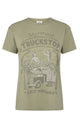 Mermaid Truckstop Biker Tee - Khaki