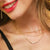 Tennis Necklace: Gold