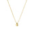 Modern see the light faceted teardrop necklace: Sterling Silver