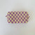 Checkered Pattern Make Up Bags : BLACK CHECKERED