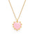 Gemstone Heart Necklace: Rose quartz