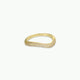 Gold Rings - Pave Wave - Champagne CZ: 9