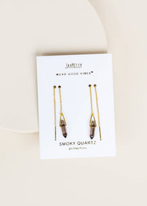 Threader - Smoky Quartz - Earring