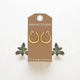 Small Maria Hoop Earrings: Gold